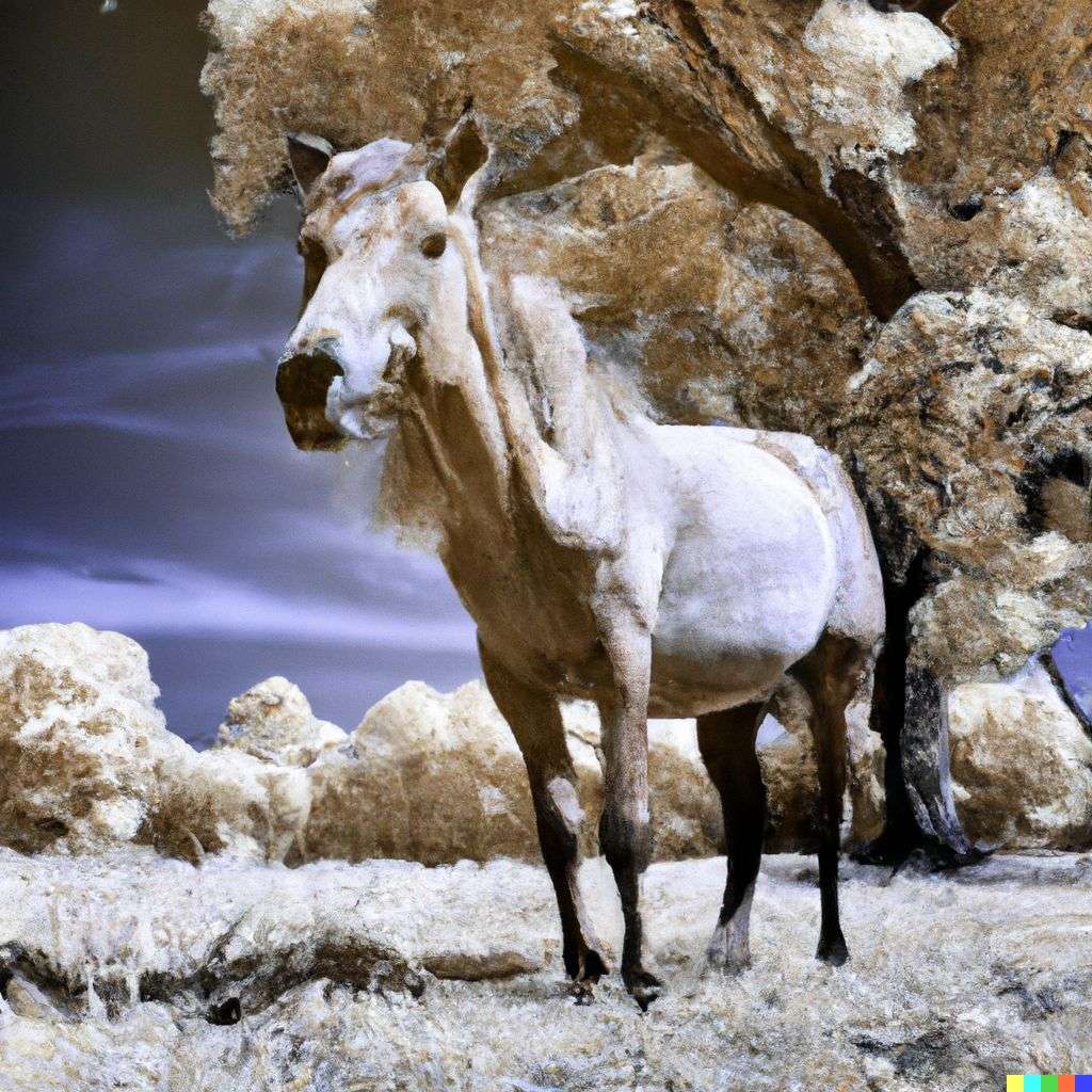 a horse, photograph, infrared